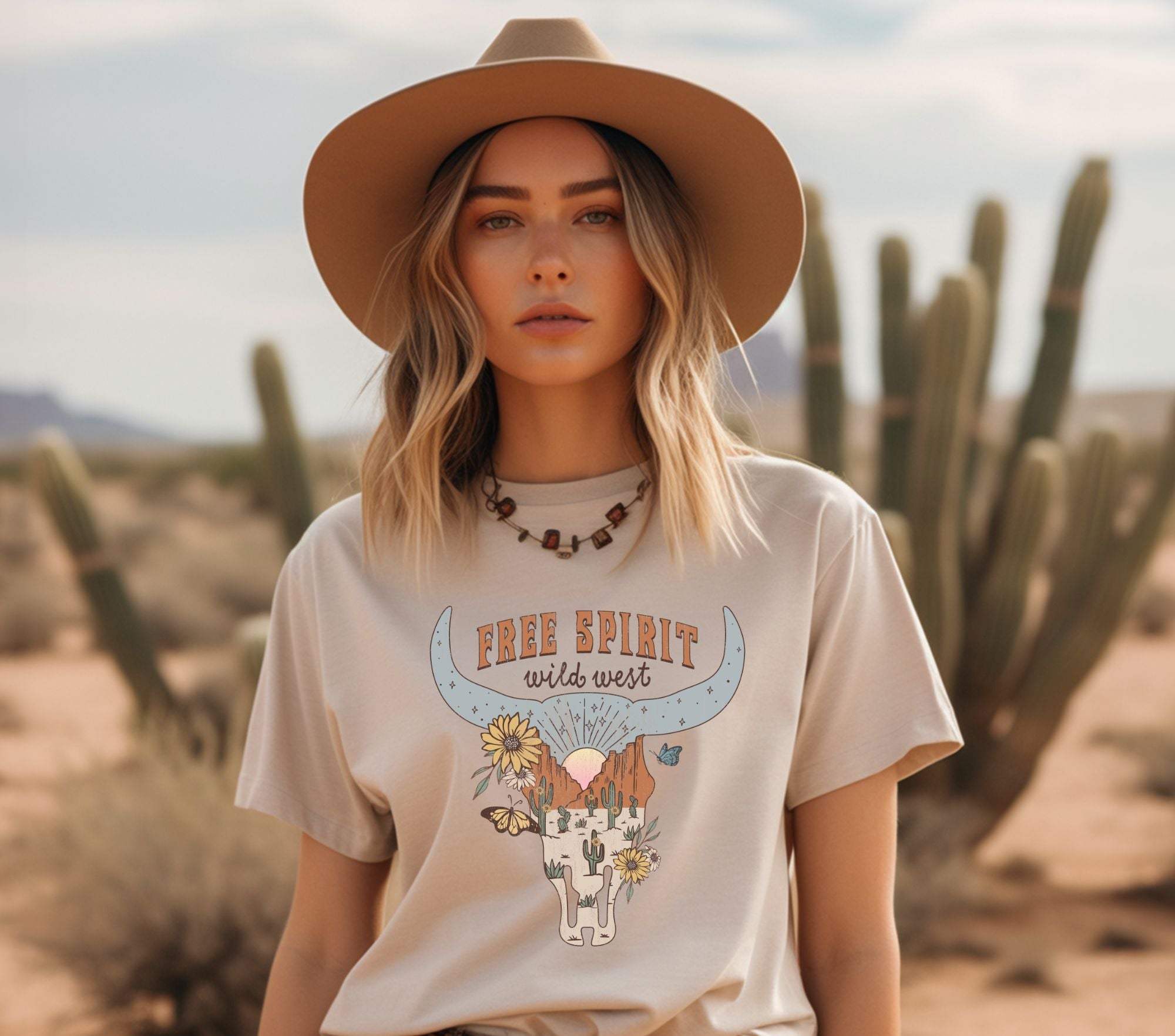 Free Spirit Western Graphic Tee Cypress & Sage Boutique