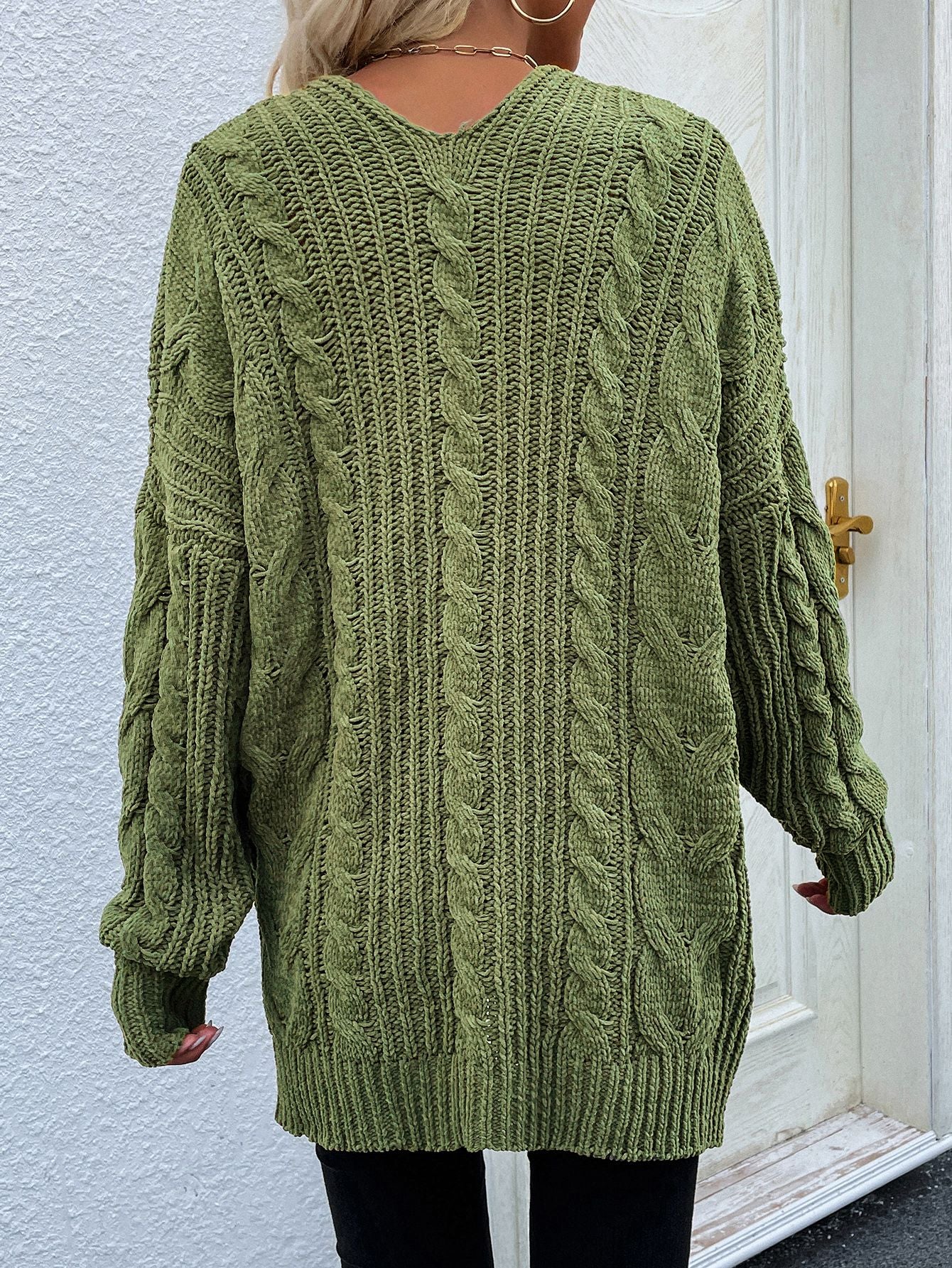 Cable-Knit Cardigan