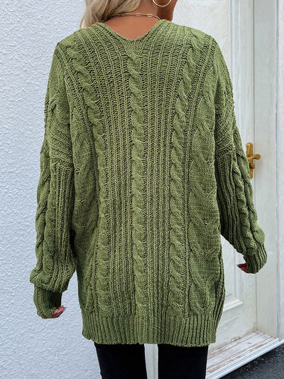 Cable-Knit Cardigan