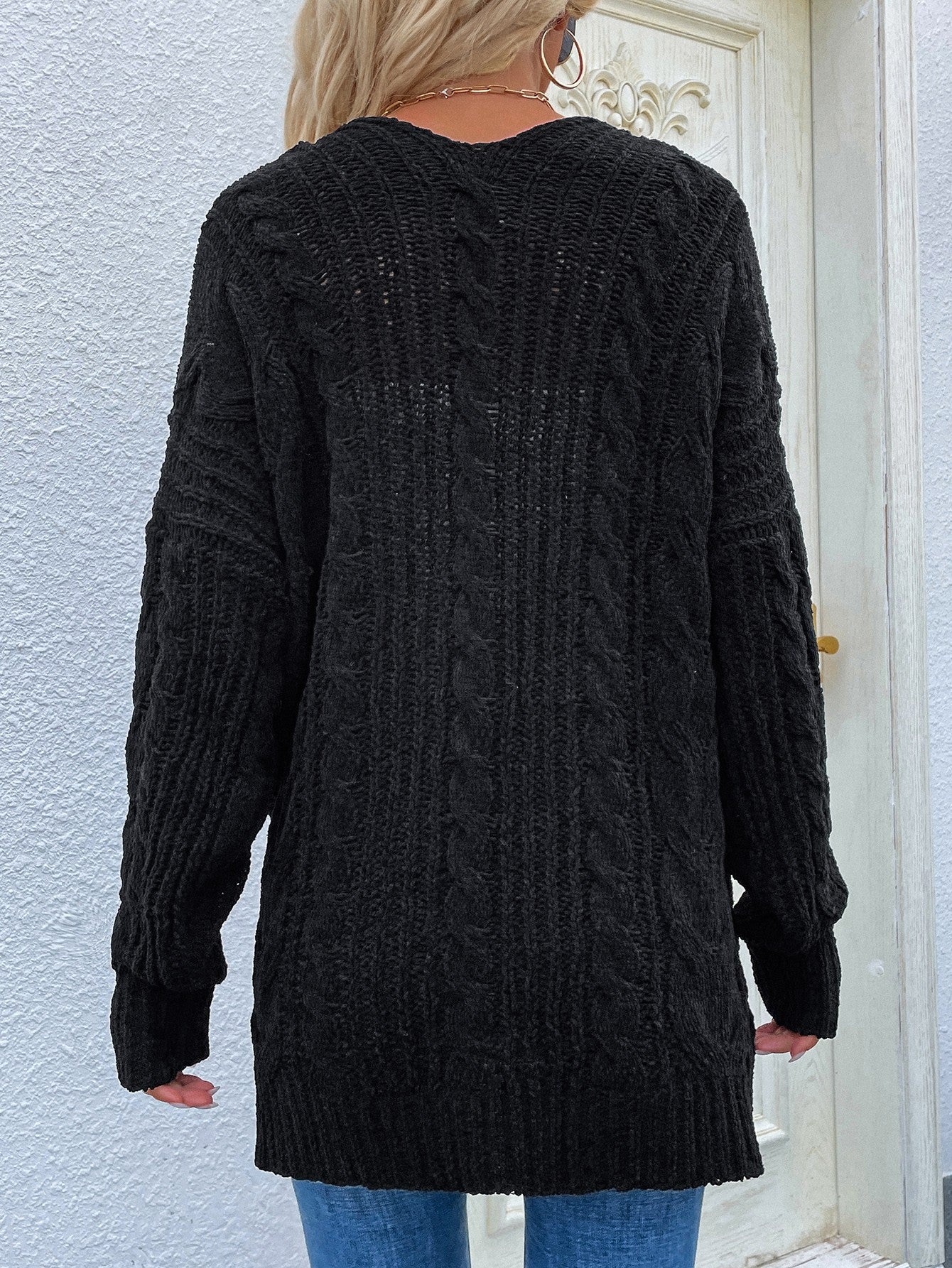 Cable-Knit Cardigan