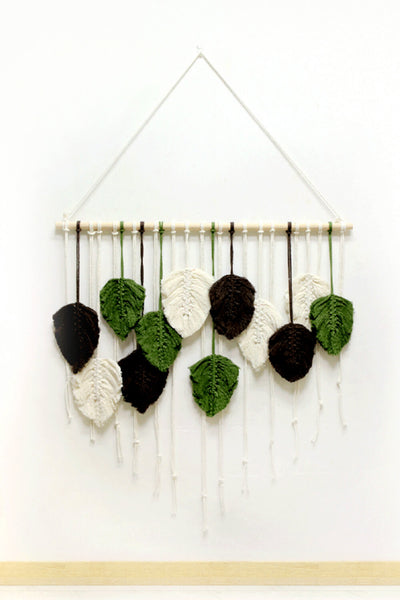 Hand-Woven Feather Wall Hanging