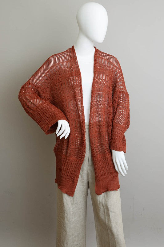 Netted into Dusk Cardigan