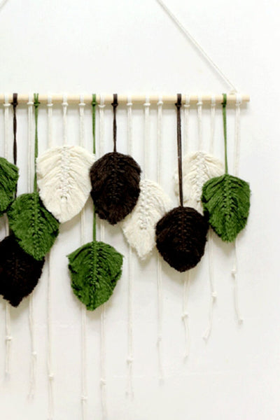 Hand-Woven Feather Wall Hanging