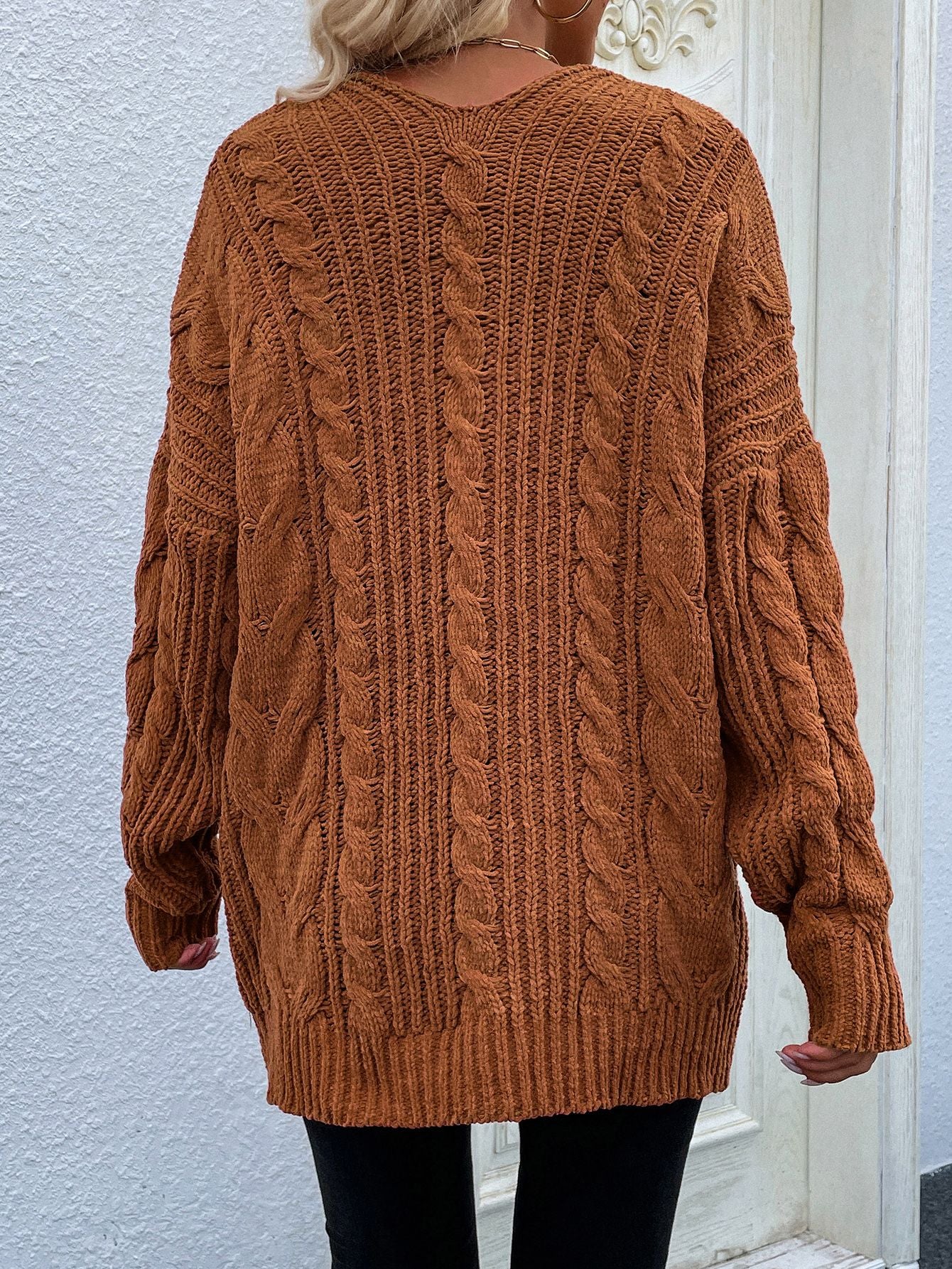 Cable-Knit Cardigan