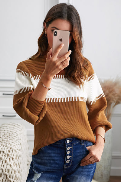 Colorblock Two Tone Sweater