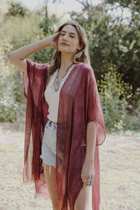 Pencil Stripe  Kimono