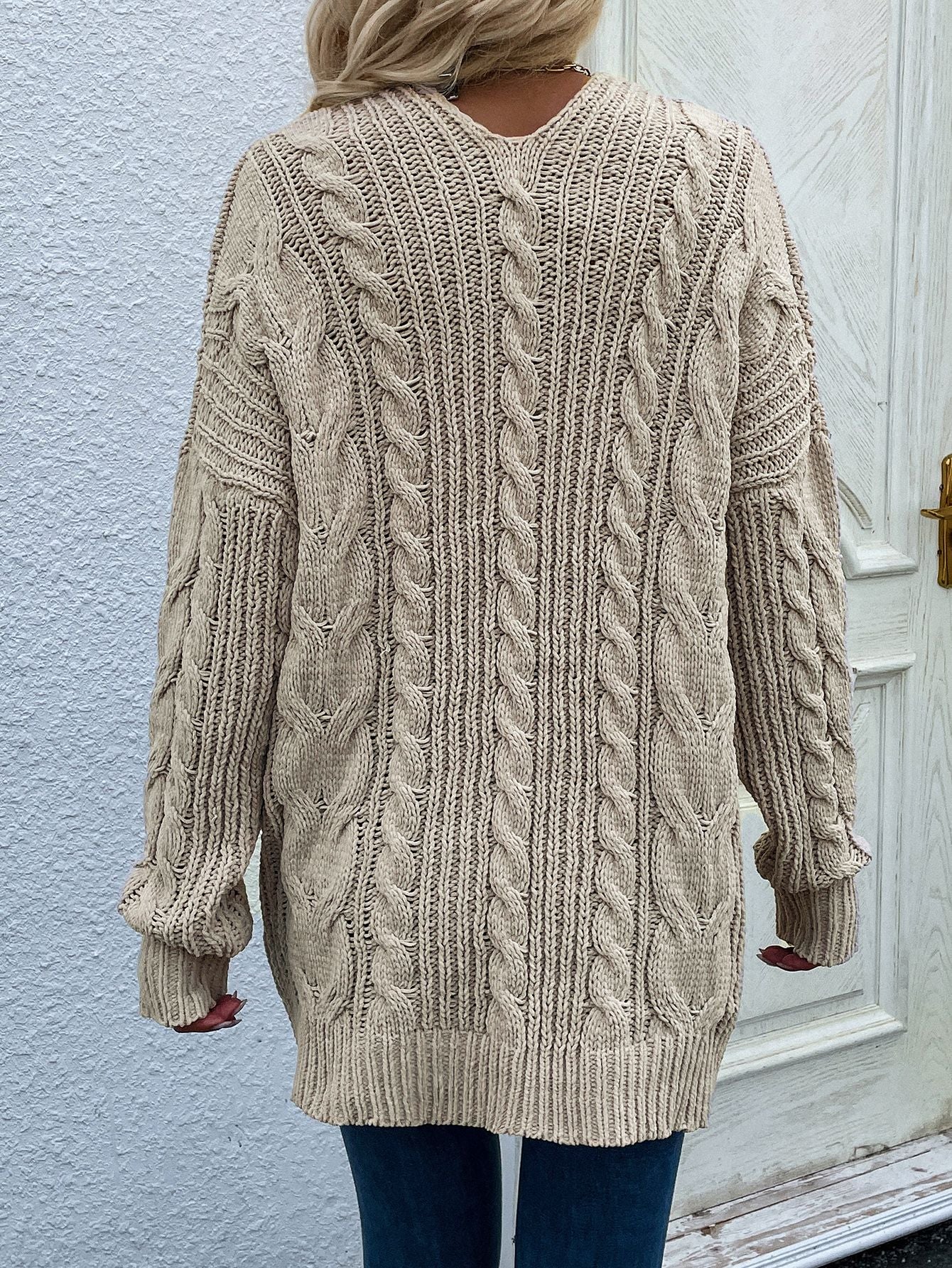 Cable-Knit Cardigan