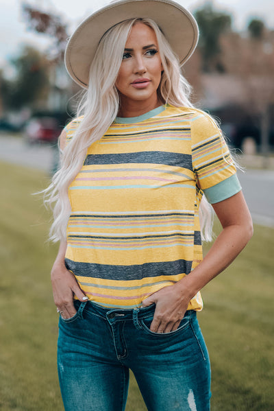 Multicolored Striped Trendy Shirt