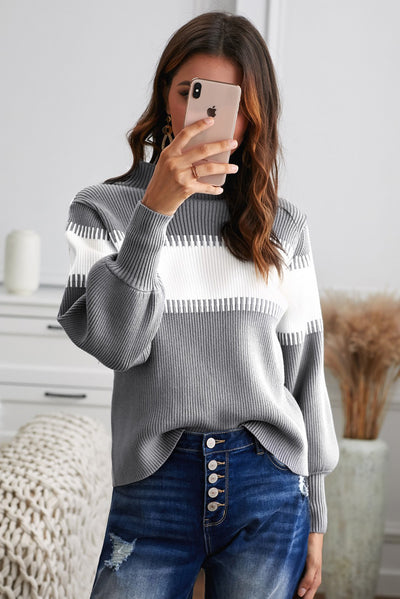 Colorblock Two Tone Sweater