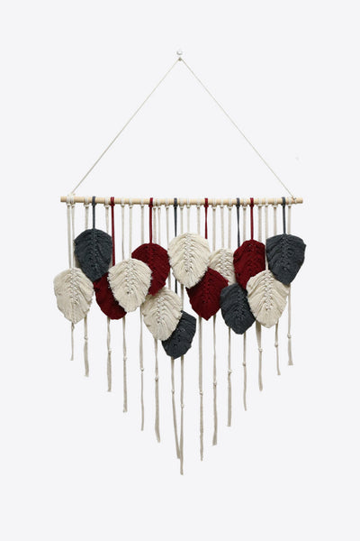 Hand-Woven Feather Wall Hanging